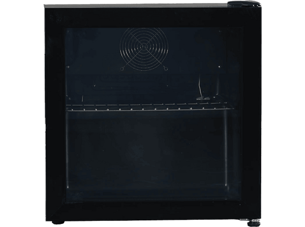 Frigorífico Table Top - Frigerlux D48, Frío ventilado, 44.5 cm, 40 l, Puerta reversible, Negro