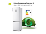 Frigorífico combi - LG GBBS525CSW, No Frost, 203 cm, 375 l, DoorCooling+™, Digital FRESHConverter+™, Blanco