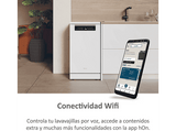 Lavavajillas - Haier I-Pro Shine Series 5 XF1C3TB1FW, 11 servicios, 8 programas, 45 cm, Motor Inverter, Wi-Fi, Blanco
