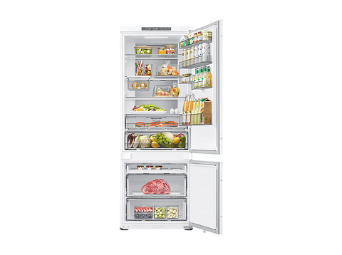 Frigorífico combi integrable - Samsung BRB38G705DWWEF Bespoke AI, No Frost, 193.5 cm, 389 l, Blanco