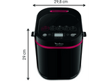 Panificadora - Moulinex OW2208, 650 W, 1 kg, 17 programas, 15 h programables, Negro