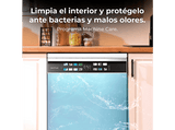 Lavavajillas - Cecotec Bolero Aguazero 6700 B, 15 cubiertos, 14 programas, Motor Inverter Plus, Clase B, Pantalla FullColor XXL, 60 cm, White