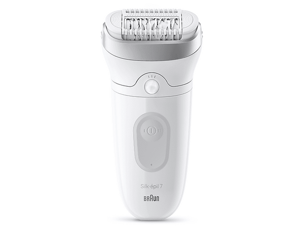 Depiladora - Braun Silk·épil 7  7-011, Tecnología MicroGrip, Luz SmartLight, Wet&Dry, Piel suave duradera, Plata