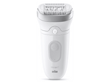 Depiladora - Braun Silk·épil 7  7-011, Tecnología MicroGrip, Luz SmartLight, Wet&Dry, Piel suave duradera, Plata