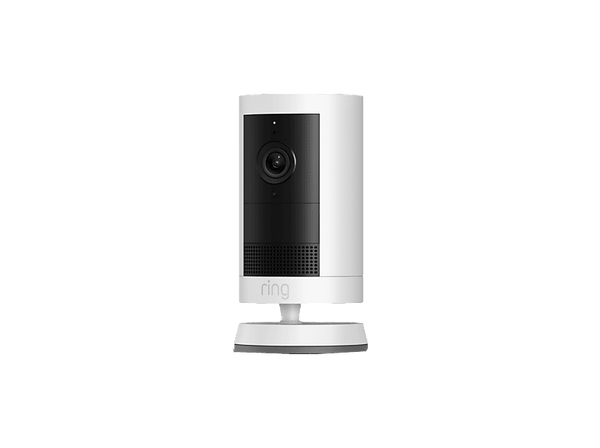 Cámara de vigilancia IP - Amazon Outdoor Camera Plus Battery, 2K, Función de visión nocturna, Comunicación bidireccional, Blanco