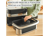 Freidora de aire - Moulinex Dual Easy Fry Flex EZ922D, 2700W, 9L, 7 programas, Separador de cesta, 40°C-200°C, hasta 8 personas, Negro