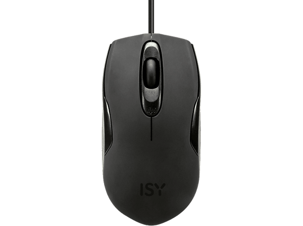 Ratón - ISY ICM-3000-1, Cable, 1600 dpi, 4 Botones, Óptico por diodos Láser, Negro