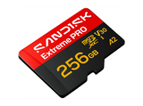 Tarjeta Micro SD - SANDISK Extreme Pro, 256 GB, Hasta 250 MB/s de lectura, 5K y 4K UHD, V30, A2, U3, UHD-I, Adaptador SD, Negro