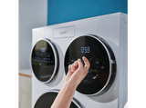 Lavadora carga frontal - Candy Multiwash MQD 410CBL9-37, 10+1+1 kg, 1400 rpm, 20 programas, Triple Tambor, Motor Direct Motion, Wi-Fi, Blanco