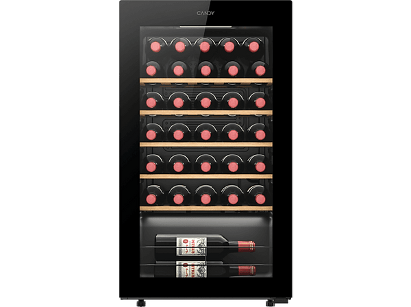 Vinoteca - Candy CWC034 DiVino  Estático, Temperatura 5º - 20º, 34 botellas, Iluminación LED, Wi-Fi, Negro