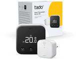 Termostato - Tado Inteligente X, Cableado, Compatible con la mayoría de Calderas y Bombas de calor, Negro/Blanco