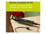 Barbero - Philips OneBlade Pro QP6506/15, Peine-guía ajustable 5 en 1, Uso seco/húmedo, Tecnología seguimiento de contornos, 90 min