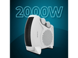 Calefactor - Cecotec ReadyWarm 2000 Max Dual White, 2000 W, 3 modos, 20 m², Silencioso, Intuitivo, White