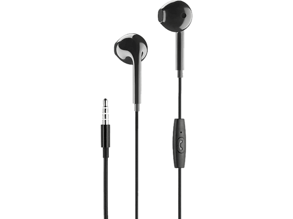Auriculares - Music Sound CAPSULE, De cable, 120 cm, Negro