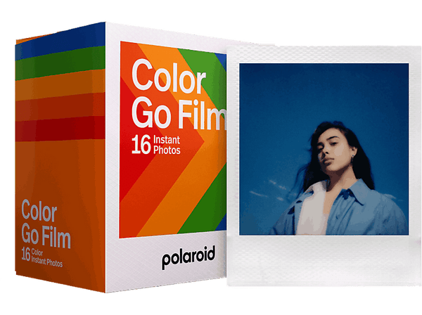 Película fotográfica - Polaroid Color Go Film, Para cámara instantánea Polaroid Go, 16 fotos.