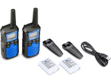 Walkie Talkie - Midland XT50 Pro, Carga Rápida, 85 canales (69 LPD + 16 PMR446), USB, Alcance de 8 km, Azul