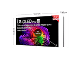 TV OLED 65 - LG OLED65G64LW, OLED 4K, Procesador Inteligente α11 AI Processor 4K Gen3, Smart TV, DVB-T2 (H.265), Gallery Design, Negro