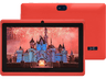 Tablet - DAM Q75X Pro, Rojo, 8 GB, 7" WSVGA, 1 GB RAM, MTK8321 Quad Core 1.3 GHz, Doble cámara, Android, Infantil