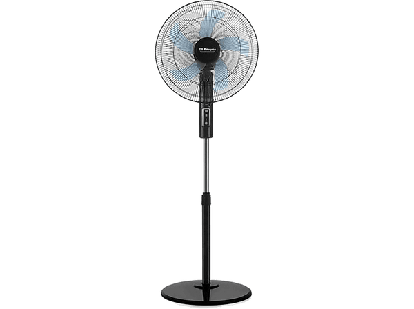 Ventilador de pie - Orbegozo SF 1140, 45 W, 3 Velocidades, 128 cm de alto, Negro