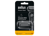 Recambio para afeitadora - Braun 54B, Compatible con series 5, Negro