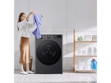 Lavadora secadora - LG F4DR6010AGM, Serie 600, 10 kg / 6 kg, 1400 rpm, 12 programas, AI Direct Drive™, TurboWash™360˚, Inox grafito antihuellas