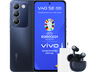 Móvil + Auriculares - vivo V40 SE, Crystal Black, 256GB, 8GB RAM, 6.67" AMOLED, Snapdragon® 4 Gen 2, 5000 mAh, Android