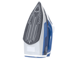 Plancha de vapor - Ufesa PV3280, Suela cerámica, 0.33 l, Golpe de vapor 180 g/min, Sistema antical, Azul/Blanco