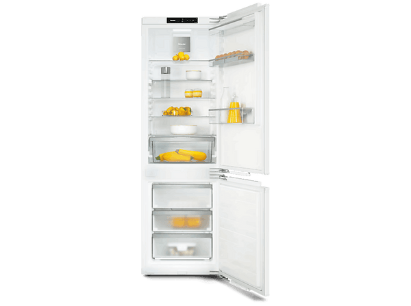 Frigorífico combi integrable - Miele KFN 7734 B, No Frost, 177 cm Alto, 253 l, Luces LED, Sin panelar