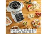 Robot de cocina - Moulinex Companion XL HF80DB, 1550 W, 3 l, 12 programas automáticos, Modo manual, Silencioso, 5 accesorios, Blanco