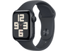 Apple Watch SE (2024), GPS, 40 mm, Caja de aluminio Medianoche, Vidrio delantero Ion-X, Correa deportiva Medianoche, Talla M/L