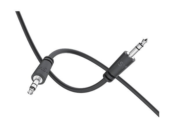 Cable audio - ISY IAU-1015, 1.5 m, 3.5 mm jack a 3.5 mm jack, PVC, Negro