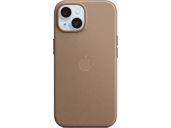 APPLE Funda de trenzado fino con MagSafe para iPhone 15, Marrón topo