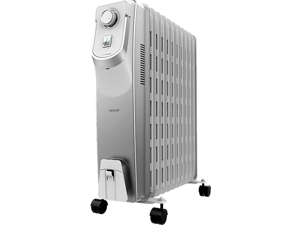 Radiador - ok. ReadyWarm 11000 Space 360º, 11 Elementos, de Aceite, 2500 W, 3 Niveles, Blanco