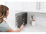 Freidora de aire - Ninja SL400EU, 2470 W, 9.5 l, 6 Programas, 4 Niveles Independientes para Cocinar, Gris