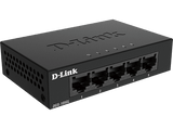 Switch - D-Link DGS-105GL, 5 Puertos, sin gestión, Gigabit Ethernet LAN, RJ-45, Plug&Play, Negro