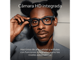 Gafas IA - Ray-Ban Meta, Skyler, Negro brillante, Transitions® transparente, Azul cerúleo