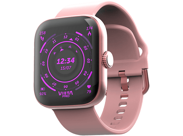 Smartwatch - Vieta Beat 7S, AMOLED 1.75", Aleación de zinc, Bluetooth, Autonomía 240 h, IP67, Rosa