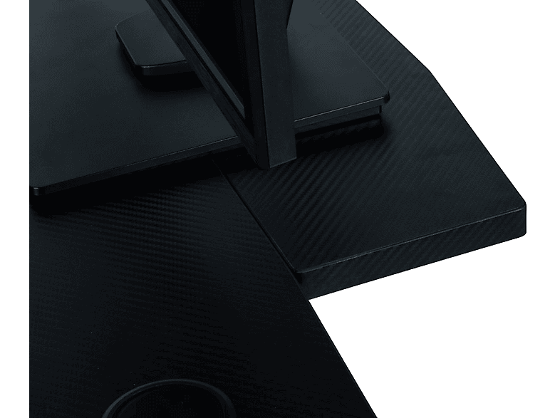 Mesa gaming - Nacon PCGD-RGB, Fibra de carbono, Negro