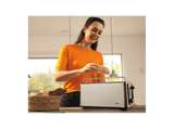 Tostadora - Braun HT5220, 1470 W, 2 ranuras, 4 rebanadas, 8 niveles de tostado, Acero inoxidable / Negro
