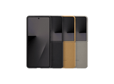 Funda móvil -  Samsung, Para Samsung Galaxy Z Flip7, Cuero Vegano, Marrón