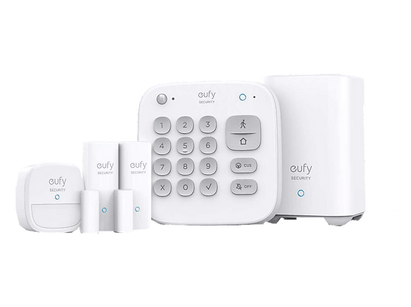 Alarma - Eufy Alarm Kit 5 piezas, Alertas instantáneas inteligentes, Autonomía 2 Años, Blanco