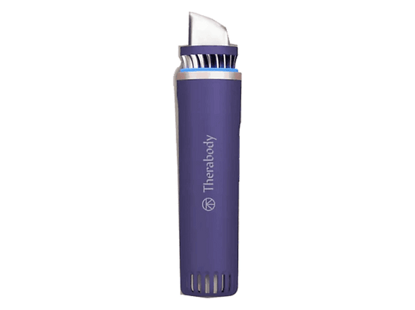Masajeador facial - Therabody TheraFace Depuffing Wand, Para Cara, 38 min Autonomía, Frío y Calor, Reduce Bolsas, Realza Brillo, Índigo