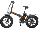 Bicicleta plegable - Youin Texas II, 250 W, Velocidad máx. 25 km/h, Autonomía 45 km, Pantalla LCD, Luz Frontal y Trasera, Naranja, Negro