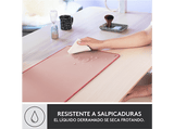 Alfombrilla para teclado y ratón - Logitech Desk Mat Studio Series, Nylon/ Poliéster, Rosa