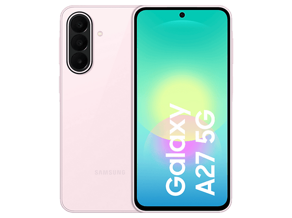 Móvil - Samsung Galaxy A27 5G, Rosa Claro, 256 GB, 8 GB RAM, 6.7" FHD+ Super AMOLED, Qualcomm Snapdragon 6 Gen 3, 5000 mAh, Android 16