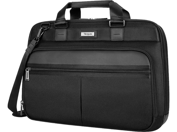 Maletín para portátil - Targus Mobile Elite, 15.6-16", Nylon, Poliuretano, Negro