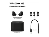 Auriculares True Wireless - Sony WF1000XM6, Cancelación de ruido (ANC), Hi-Res, Bluetooth, llamadas nítidas, 24 horas, IPX4, iOS/Android, Negro