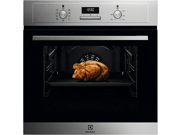 Horno - Electrolux EOF3H50BX, Multifunción, Limpieza por agua, 65 l, Pantalla LED, 60 cm, Inox