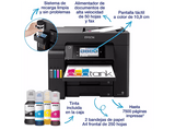 Impresora tinta - Epson EcoTank ET-5805, Multifunción, A4, Fax, Pantalla Táctil, ADF, Wi-Fi, Negro