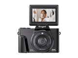 Cámara - Engel EC 3000 B, 13 MP (hasta 64MP interpolados), UHD 4K, Digital, Compacta,, 16x Zoom, Pantalla 3" Abatible, WiFi, Negro
